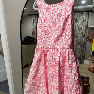 Lilly Pulitzer Pink and White Floral Kids Dress